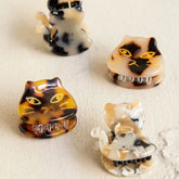Natural Life Cat-Shaped Mini Hair Clips, Set of 4