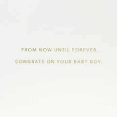 Loved from Head to Toe New Baby Boy Card