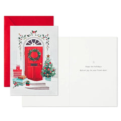 Red Front Door Boxed Christmas Cards, Pack of 40