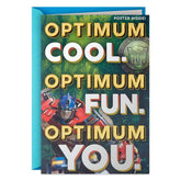 Transformers: Rise of the Beastsâ„¢ Birthday Card With Removable Poster