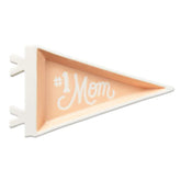 #1 Mom Pennant Trinket Dish