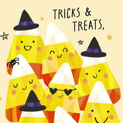 Tricks and Treats, Fun and Friends Halloween Card