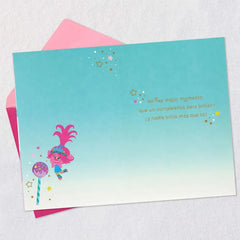 DreamWorks Animation Trolls Time to Shine Spanish-Language 5th Birthday Card
