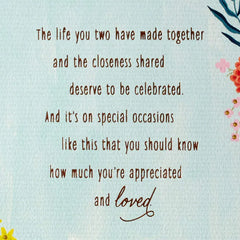 Celebrating the Life You've Made Together Anniversary Card for Parents