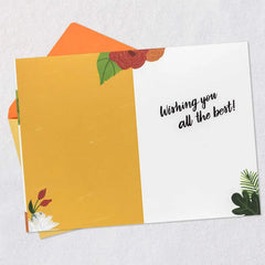 Good Wishes and Good Vibes Goodbye Card