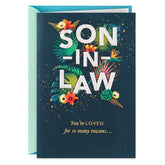You're Loved for So Many Reasons Birthday Card for Son-in-Law