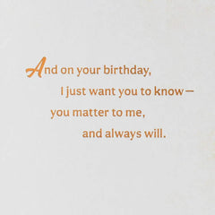 Family Is What Matters Birthday Card for Relative