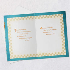 Family Is What Matters Birthday Card for Relative