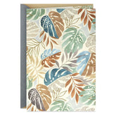 Tropical Leaves Blank Card