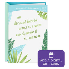 Grateful for Your Kindness Gift Card Greeting Thank-You Card