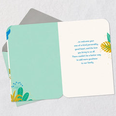 Welcome to the Family Wedding Card
