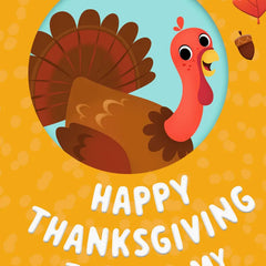 Gobble You Up Thanksgiving Card for Nephew