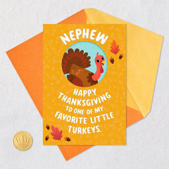 Gobble You Up Thanksgiving Card for Nephew