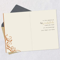All the Blessings Your Heart Can Hold Thanksgiving Card