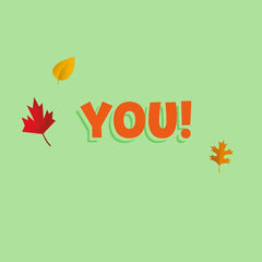 Thankful for You Thanksgiving Card for Kids