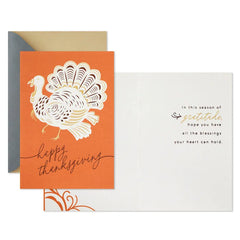 All the Blessings Your Heart Can Hold Thanksgiving Cards, Pack of 4