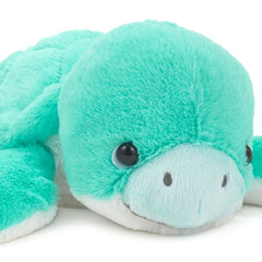 Turquoise Sea Turtle Plush, 8" L