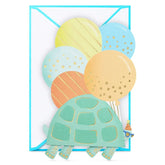 Turtle and Balloons Your Day to Shell-ebrate Paper Craft Birthday Card