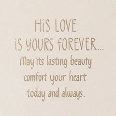 His Love Is Yours Forever Sympathy Card for Loss of Husband