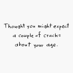Couple of Cracks About Your Age Funny Birthday Card