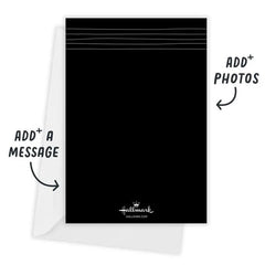 Black Then and Now Flat Graduation Party Invitation