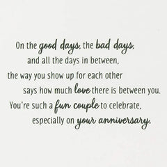 You're Such a Fun Couple Anniversary Card