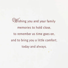 Memories Keep Our Loved Ones Close Sympathy Card