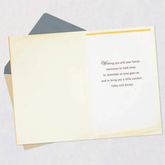 Memories Keep Our Loved Ones Close Sympathy Card