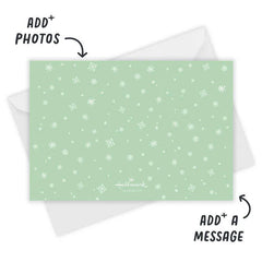 Greetings from US Map Flat Holiday Photo Card