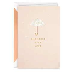 Showered With Love Wedding Shower Card