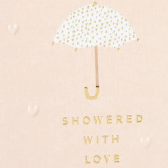 Showered With Love Wedding Shower Card