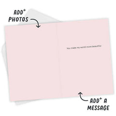 Vase of Roses Custom Card