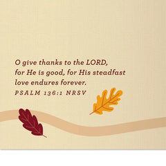 Season of Grateful Hearts Religious Thanksgiving Card
