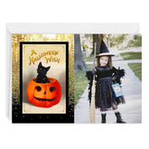 Vintage Black Cat Custom Halloween Card