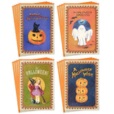 Vintage Halloween Assortment Boxed Halloween Cards, Pack of 16