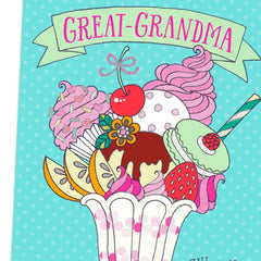 You Pile on the Love Grandparents Day Card for Great-Grandma