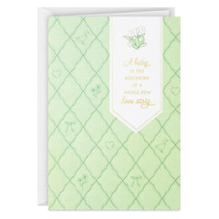 A Whole New Love Story New Baby Card