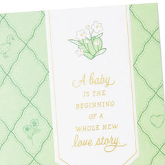 A Whole New Love Story New Baby Card