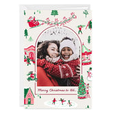 Vintage Holiday Scenes Custom Christmas Card