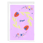 Bold and Bright Virgo Zodiac Custom Card