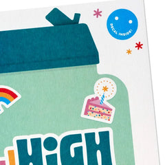 High Five Birthday Card for Kids With Decal