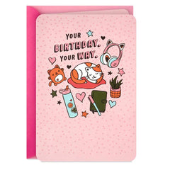 Everything Comfy, Cozy and Good Birthday Card