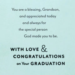 God's Perfect Plans for You Religious Graduation Card for Grandson