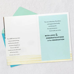 God's Perfect Plans for You Religious Graduation Card for Grandson
