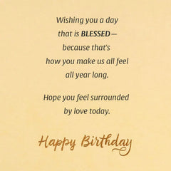 Wishing You Love, Peace, Joy Birthday Card for Mother