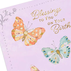 Love, Joy and Blessings Birthday Card