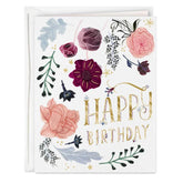 Happy Year Ahead Floral Birthday Card