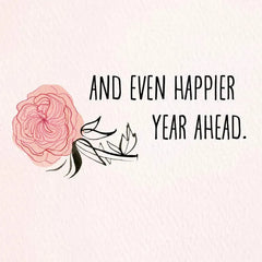 Happy Year Ahead Floral Birthday Card