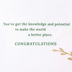 One Woman Can Change the World Graduation Card