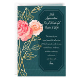 Thanking God for You Religious Thank You Card for Pastor and Wife